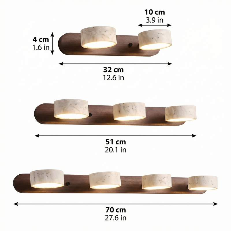 Duo Wall Light | Elegant Bathroom Wall Sconce with Integrated LED | Stylish Lighting for Home Decor