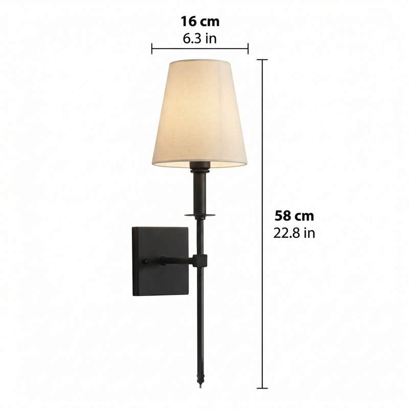 Modern Minimalist | Wall Light Sconce with LED Bulbs | Elegant Design for Cozy Ambiance