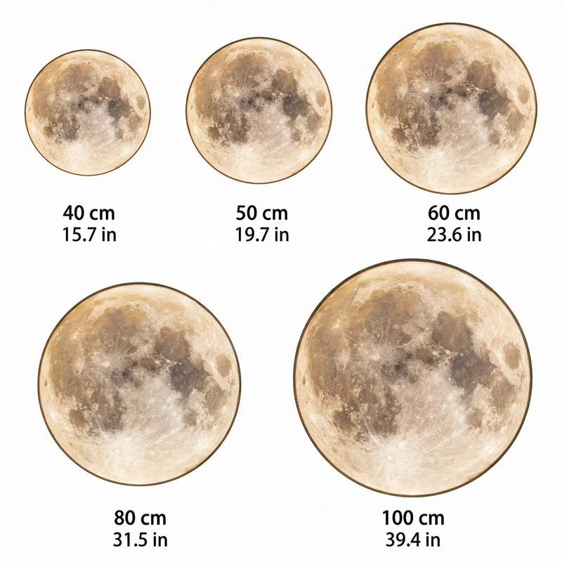 Celestial Glow | Outdoor Wall Lights with Realistic Lunar Surface