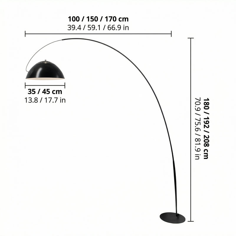 Nordic Elegance | Modern Floor Lamp with Adjustable Height & LED Bulb | Minimalist Design for Living Room Illumination