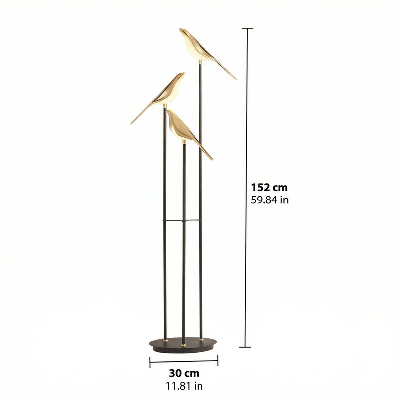 Sculptural Floor Lamp | Modern Standing Lamp with LED Lighting | Elegant Accent for Living Room Decor