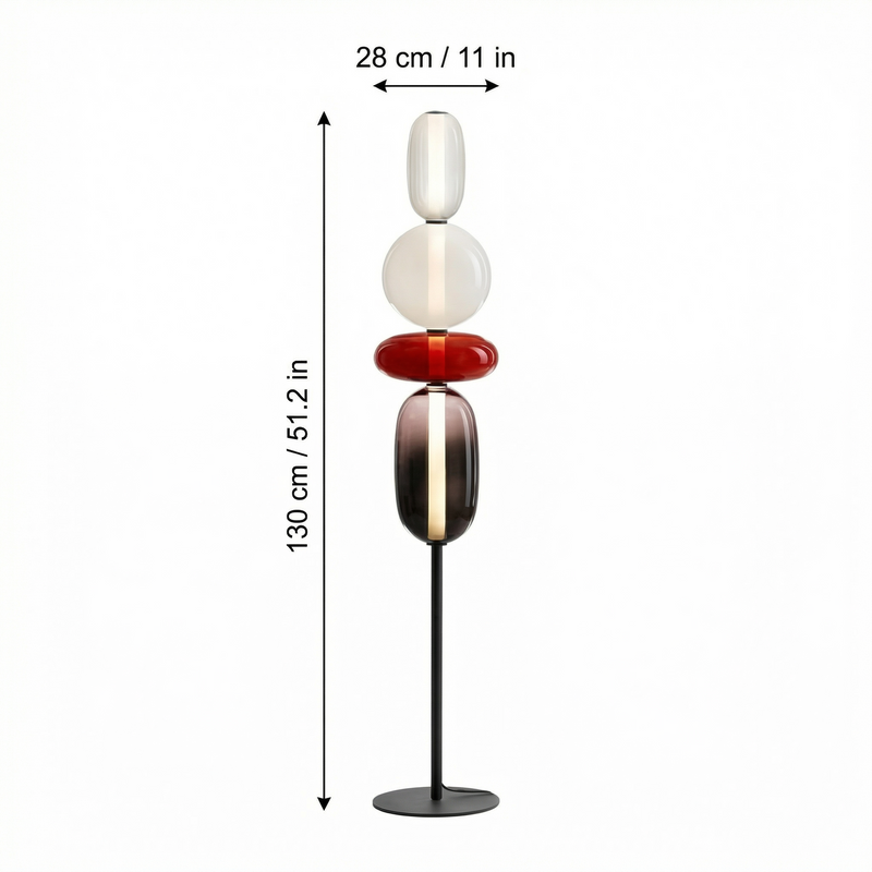 Elegant | Modern Floor Lamp with Sculptural Design & Warm LED Glow | Stylish Lighting for Living Room