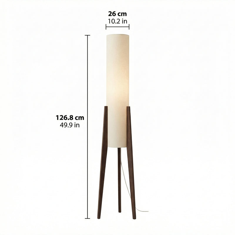 Elegant Home | Modern Floor Lamp with Integrated LED Bulb | Mid-Century Design for Cozy Living Room Ambiance