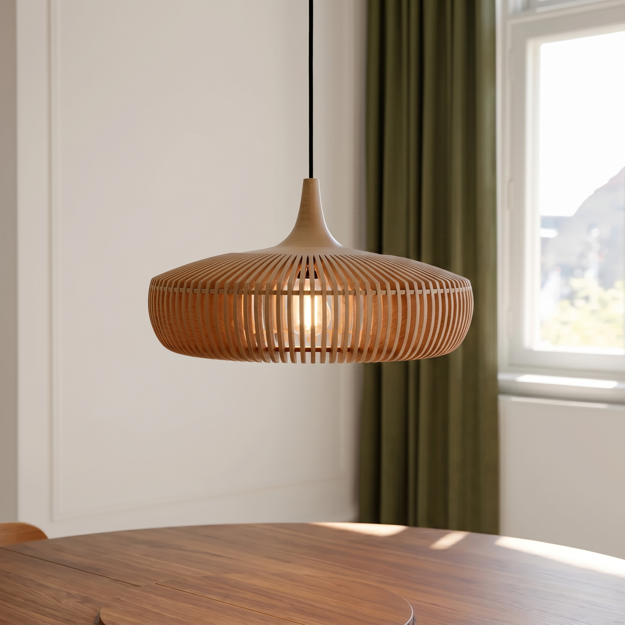 Elegant Natural Wood Nordic Kitchen Pendant Lighting | MutoWood