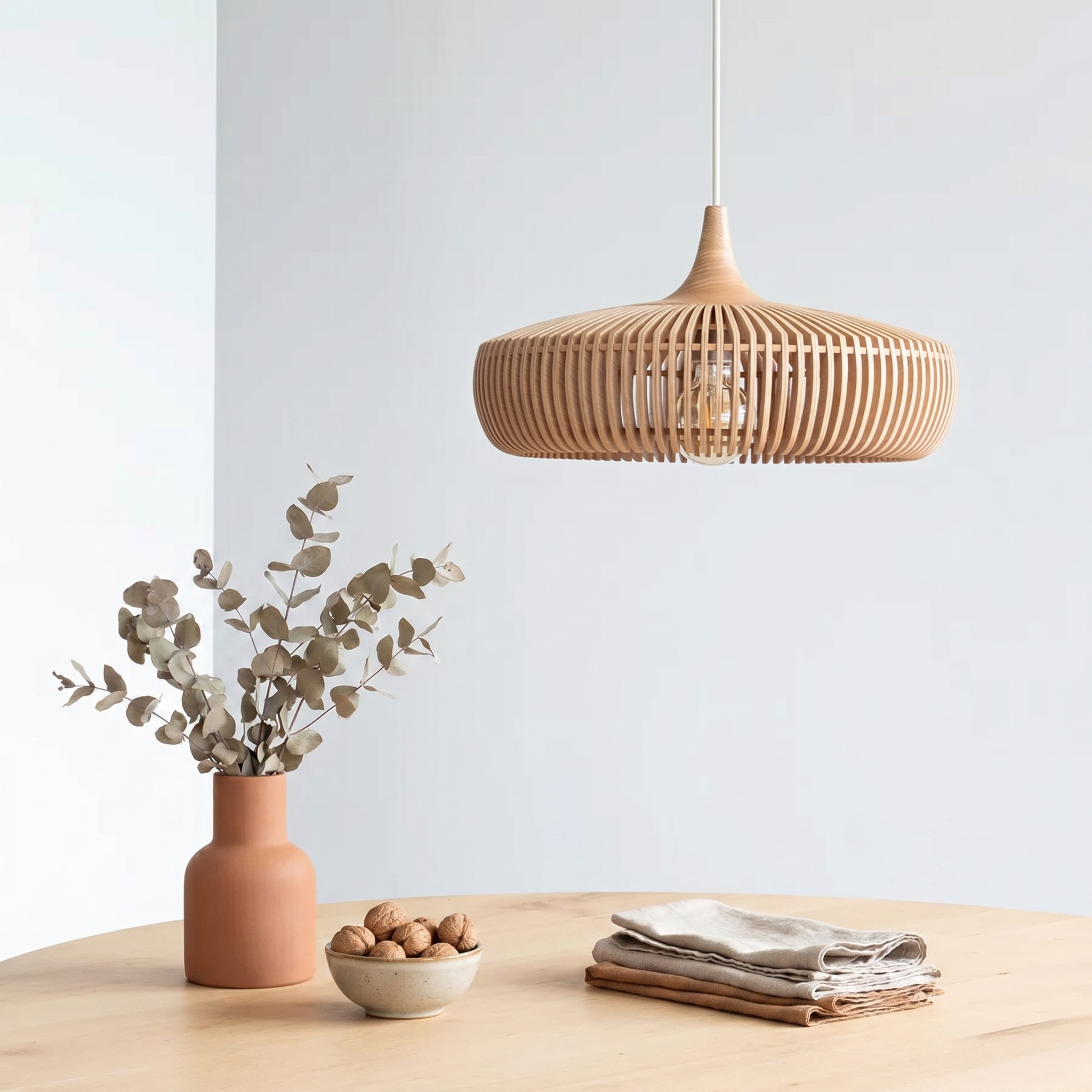 Elegant Natural Wood Nordic Kitchen Pendant Lighting | MutoWood