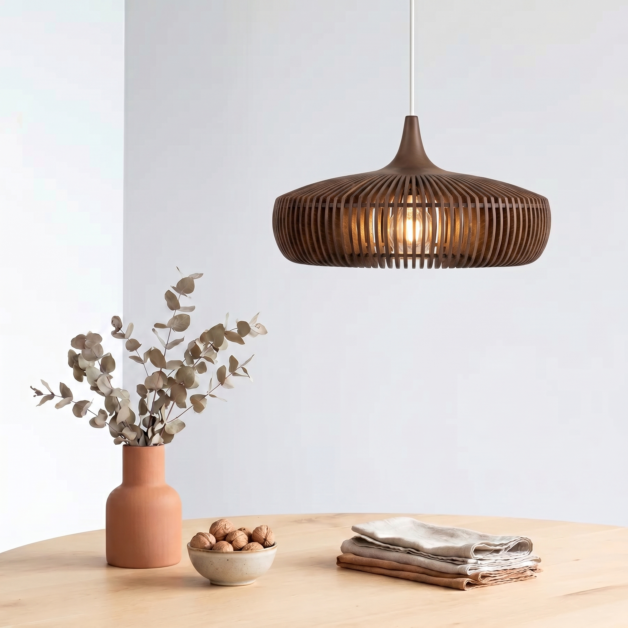 Elegant Natural Wood Nordic Kitchen Pendant Lighting | MutoWood