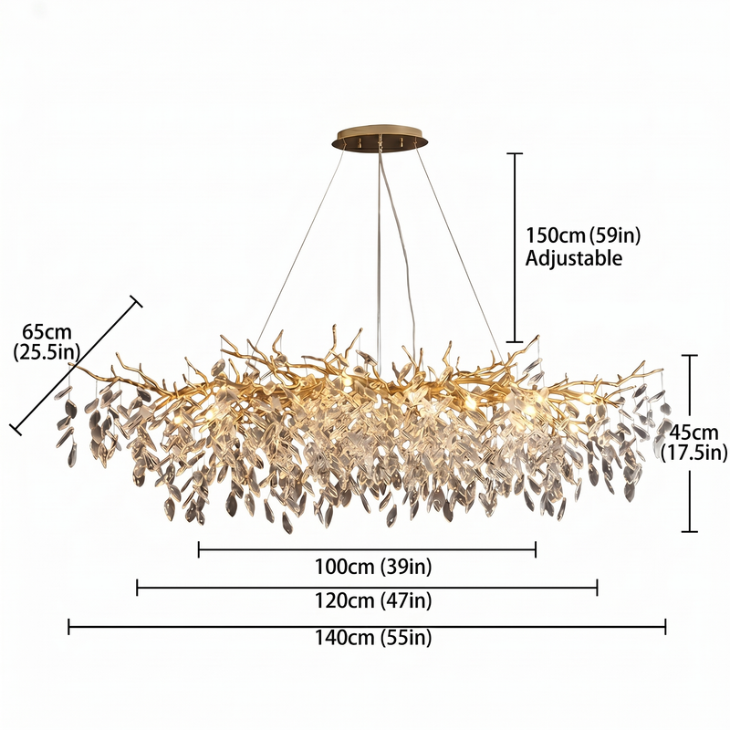 Luxury Crystal Chandelier | French Style Ceiling Light for Dining Room & Foyer