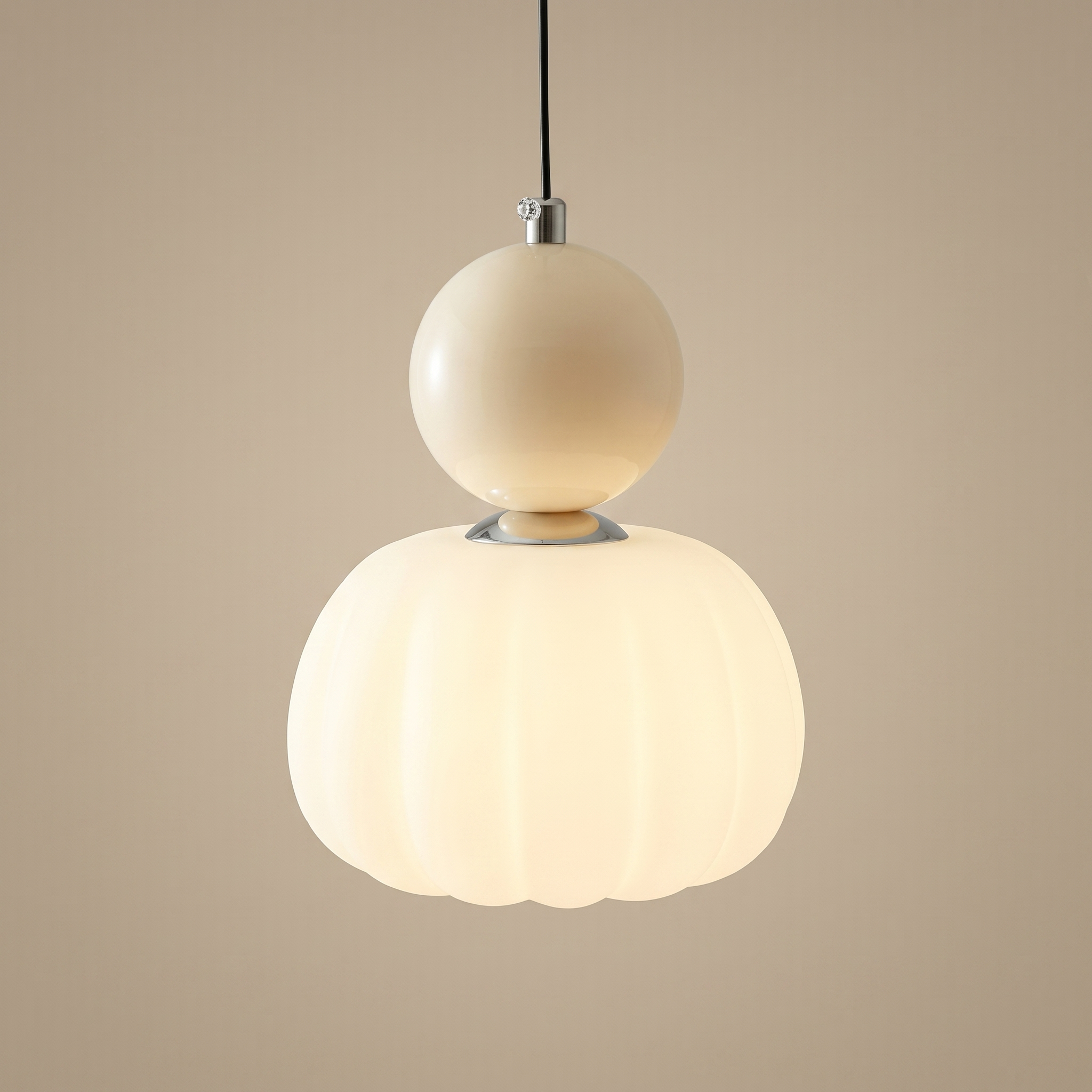 ArtDecoGlow | Elegant Vintage Glass Pendant Light Ceiling Fixture