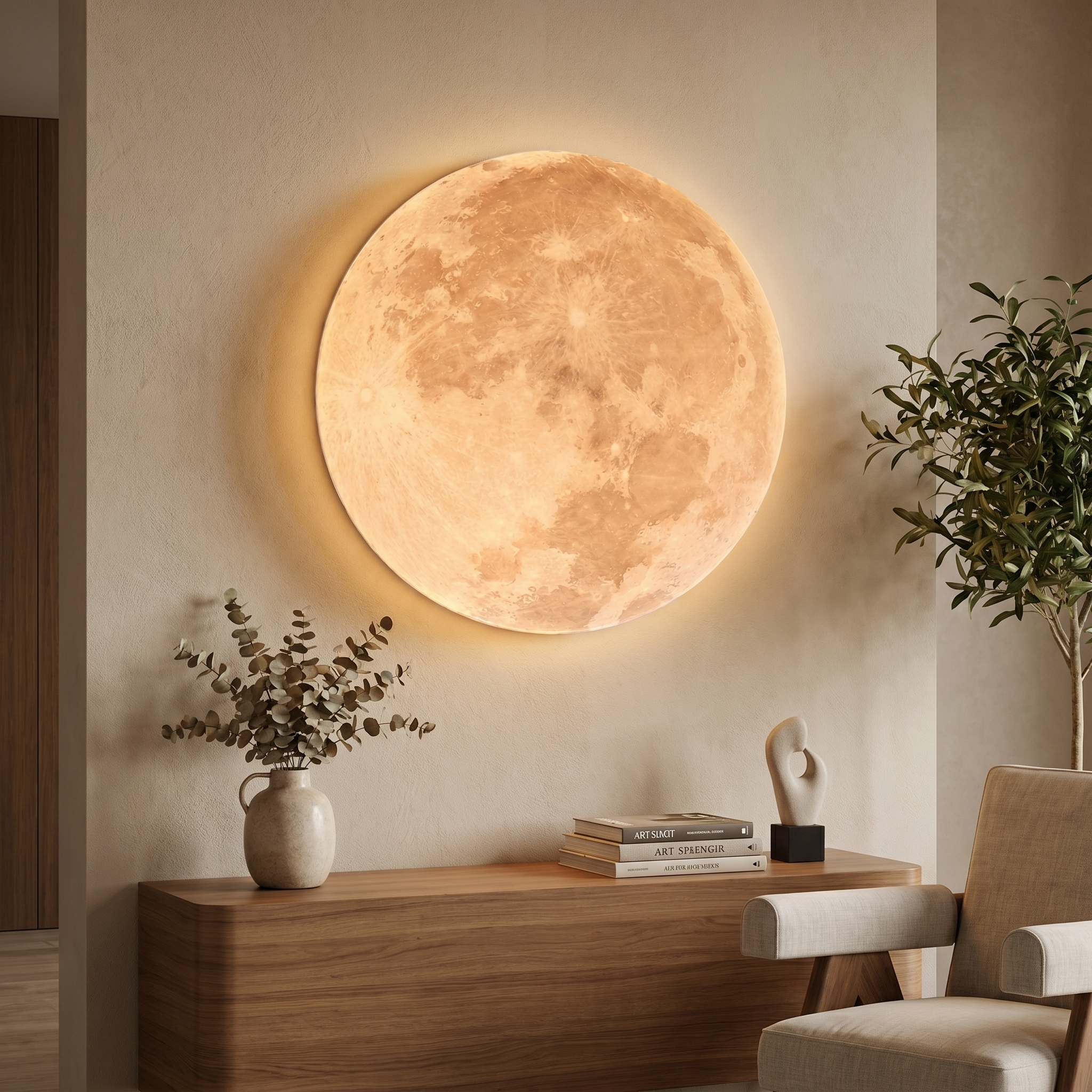 LunaGlow | Modern Dimmable LED Flush Mount Ceiling Light Fixture