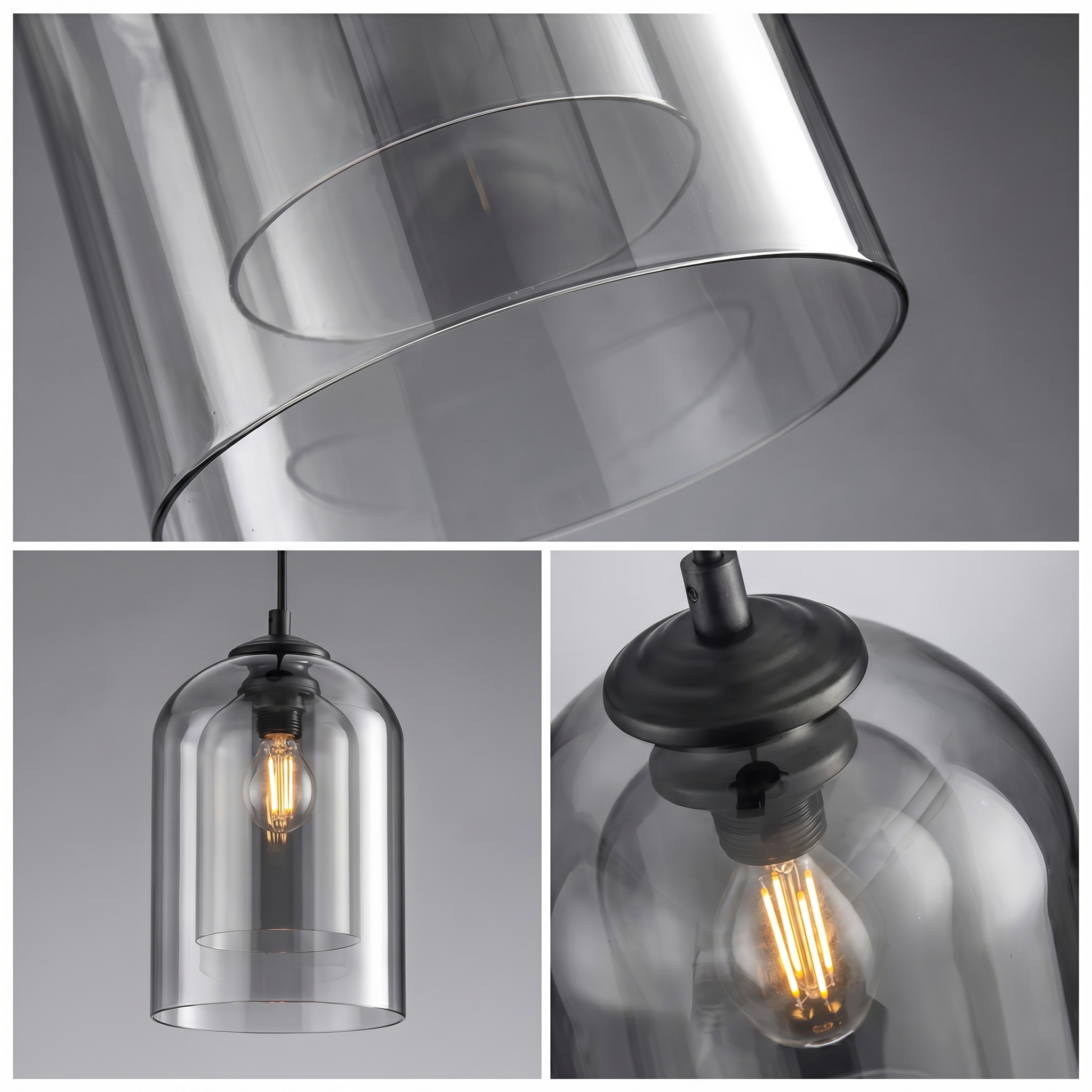 Modern Glass Pendant Light for Kitchen, Bedside & Commercial Spaces | Lunaris
