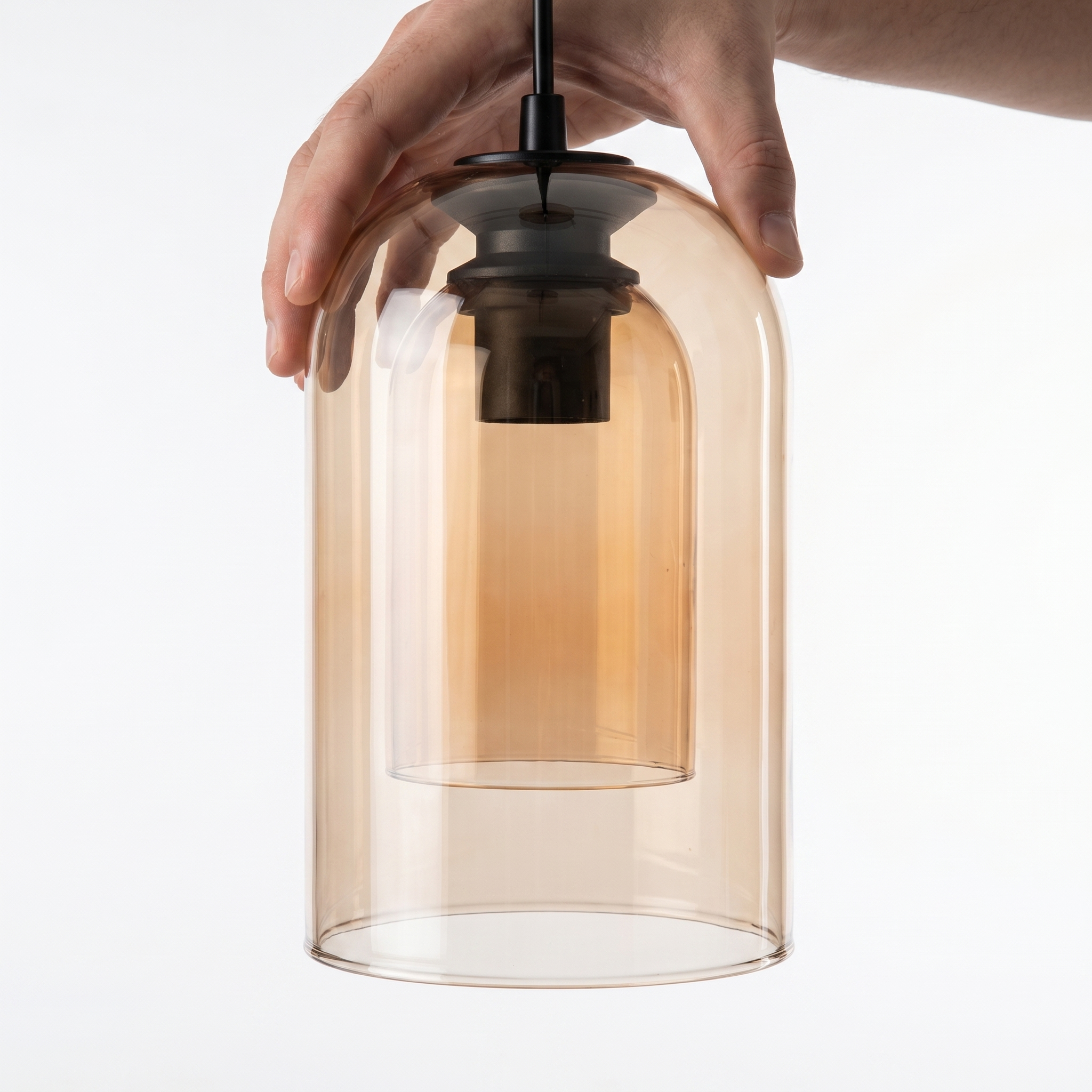Modern Glass Pendant Light for Kitchen, Bedside & Commercial Spaces | Lunaris