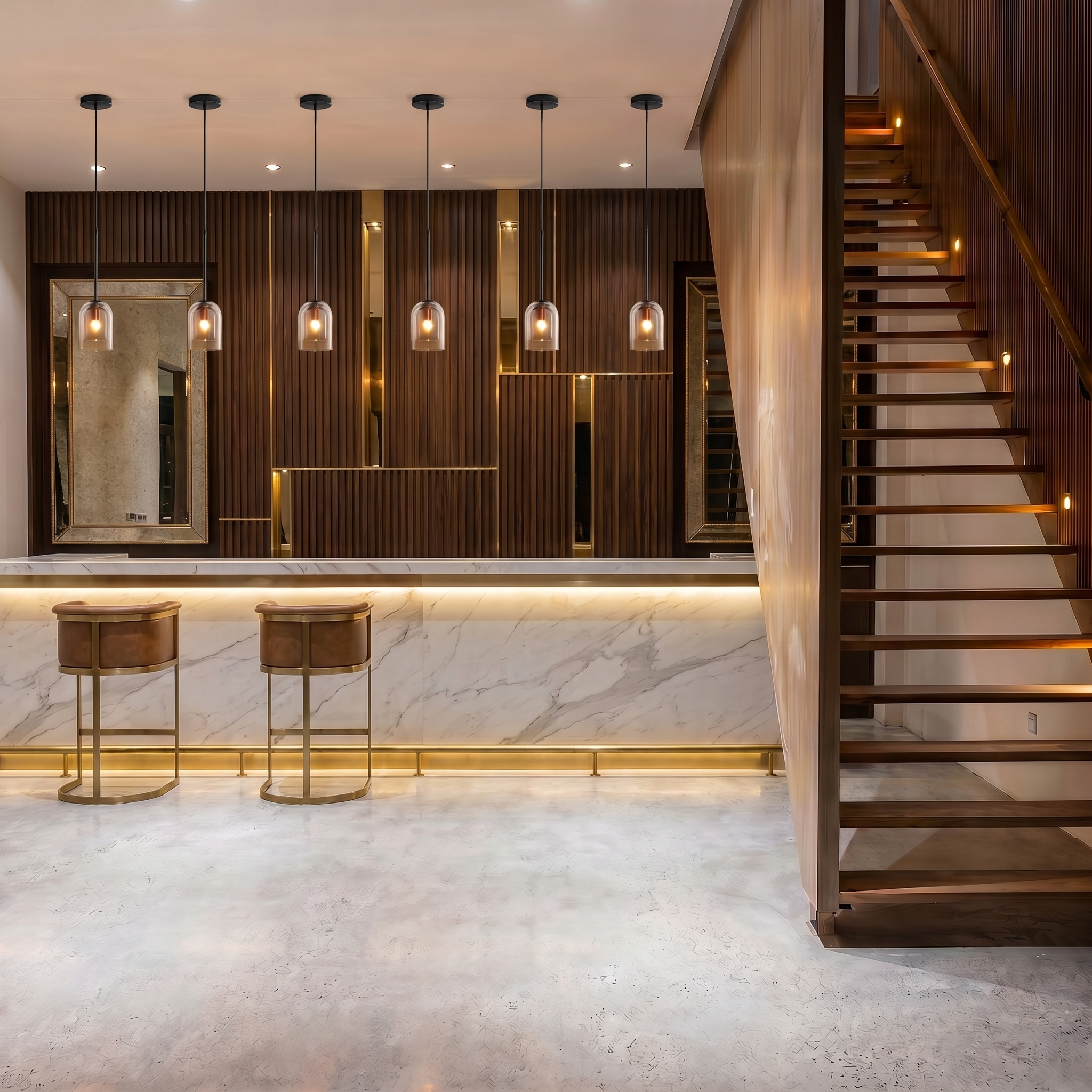 Modern Glass Pendant Light for Kitchen, Bedside & Commercial Spaces | Lunaris