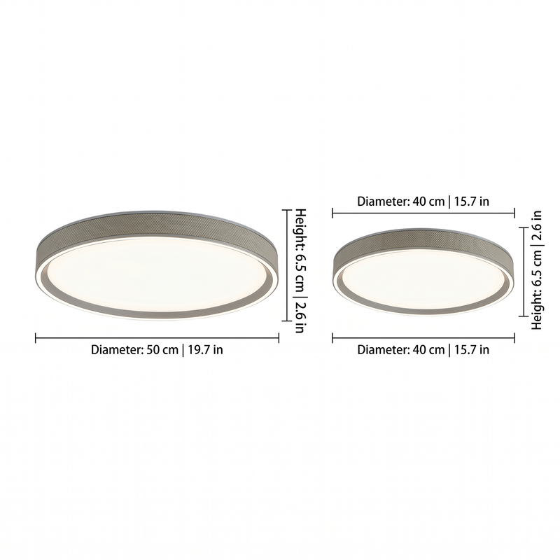 Modern Ceiling Light | LED Flush Mount Fixture with Remote Control | Adjustable Brightness for Versatile Home Lighting