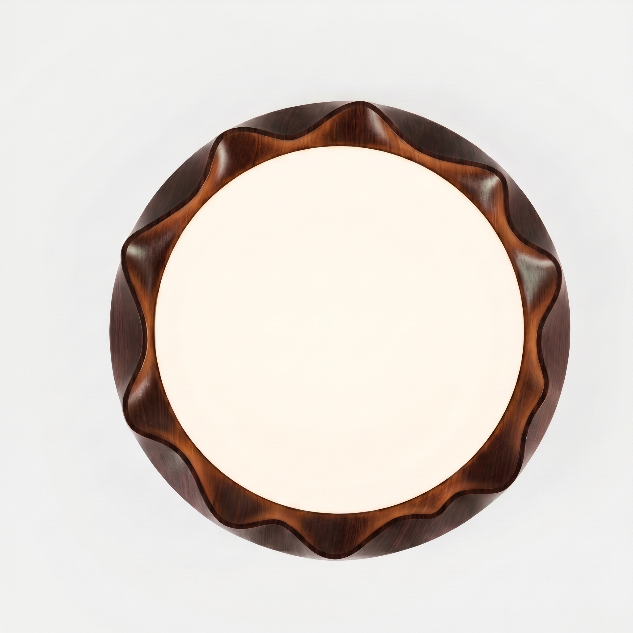 Nordic Wood Grain LED Flush Mount Ceiling Light