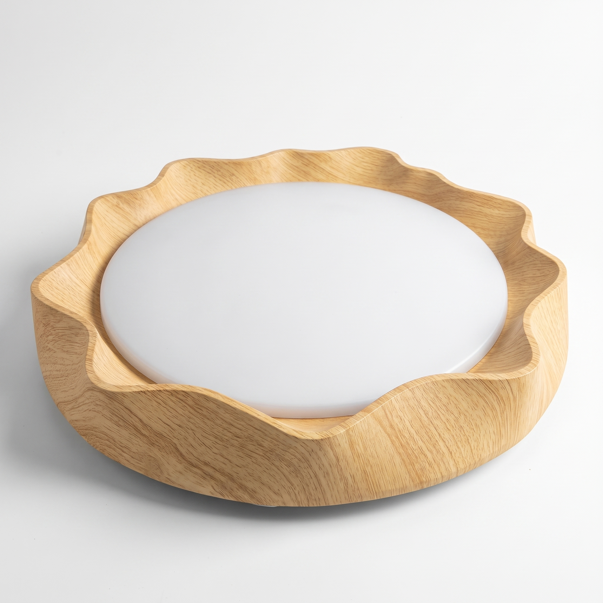 Nordic Wood Grain LED Flush Mount Ceiling Light