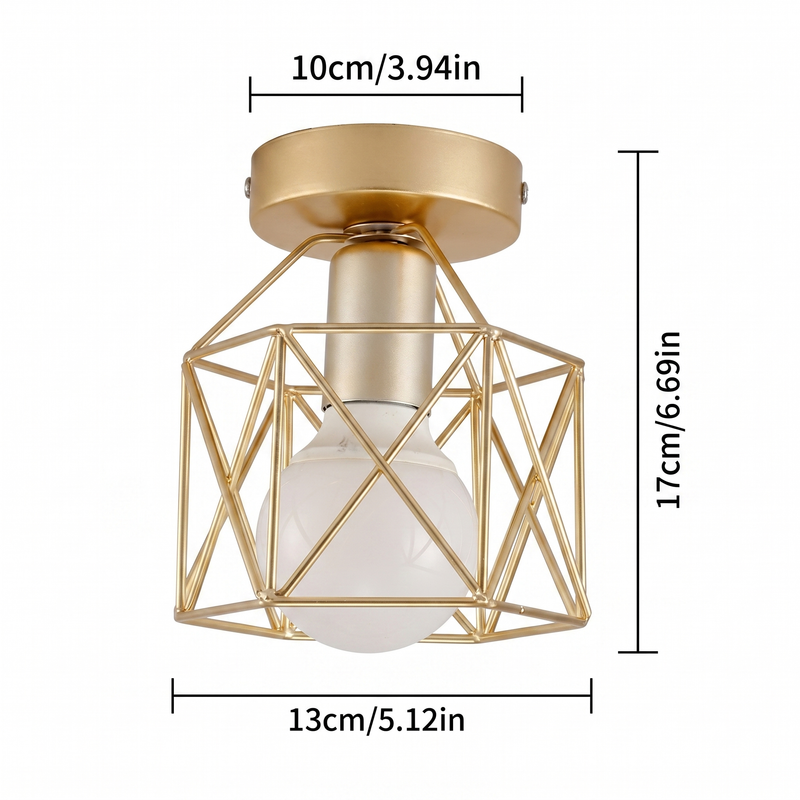 Modern Round Flush Mount Ceiling Light Fixture