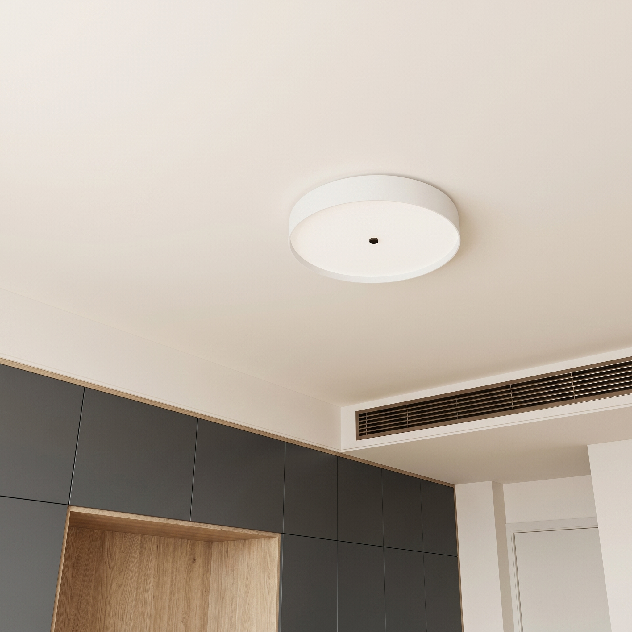 Modern Metal | Flush Mount Ceiling Light with Adjustable Brightness