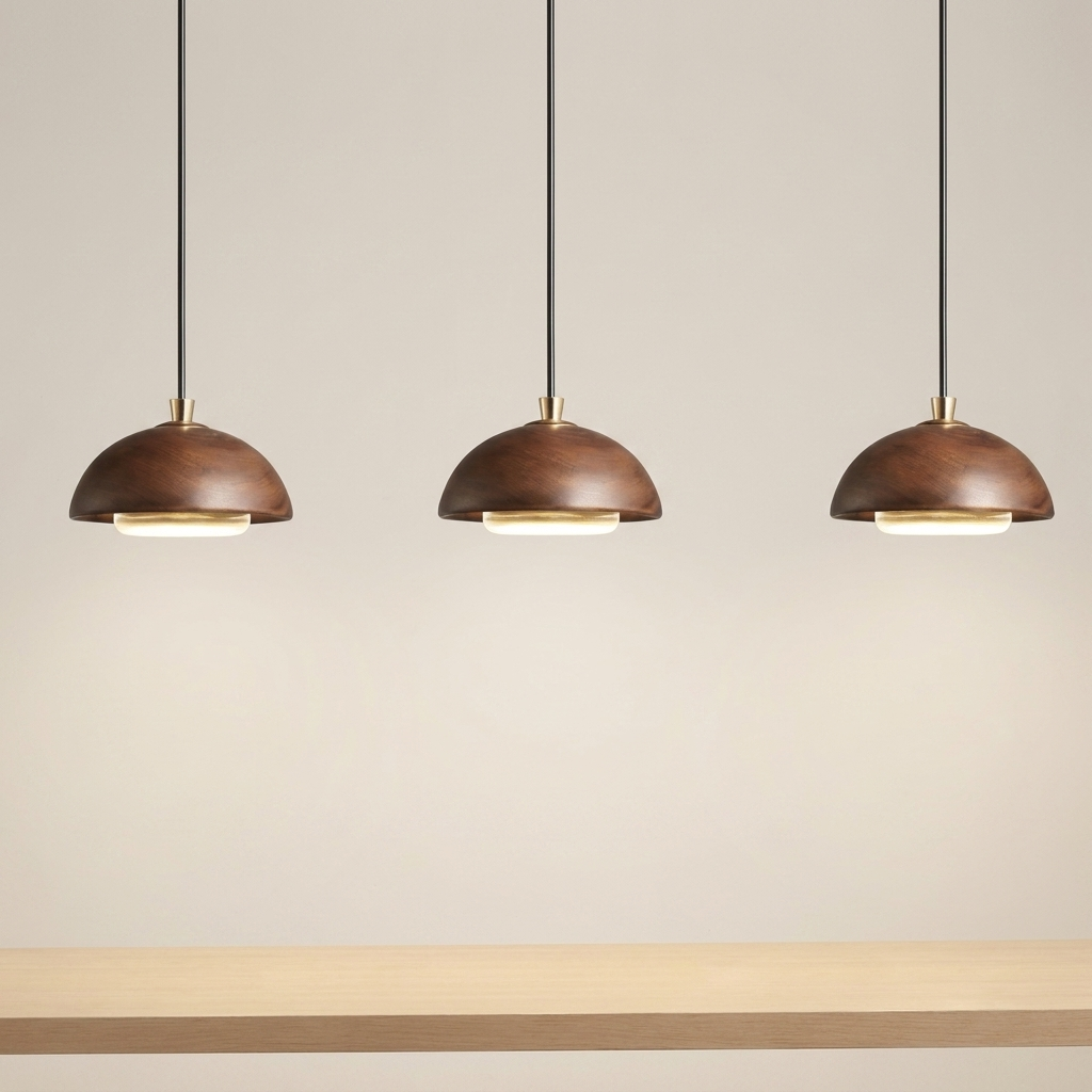 NordicWood | Elegant Simple LED Pendant Lamp for Kitchen and Dining