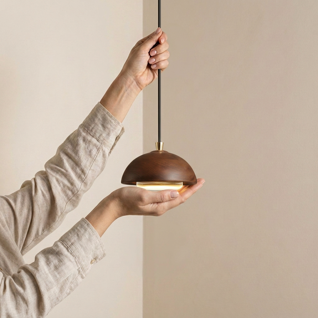 NordicWood | Elegant Simple LED Pendant Lamp for Kitchen and Dining