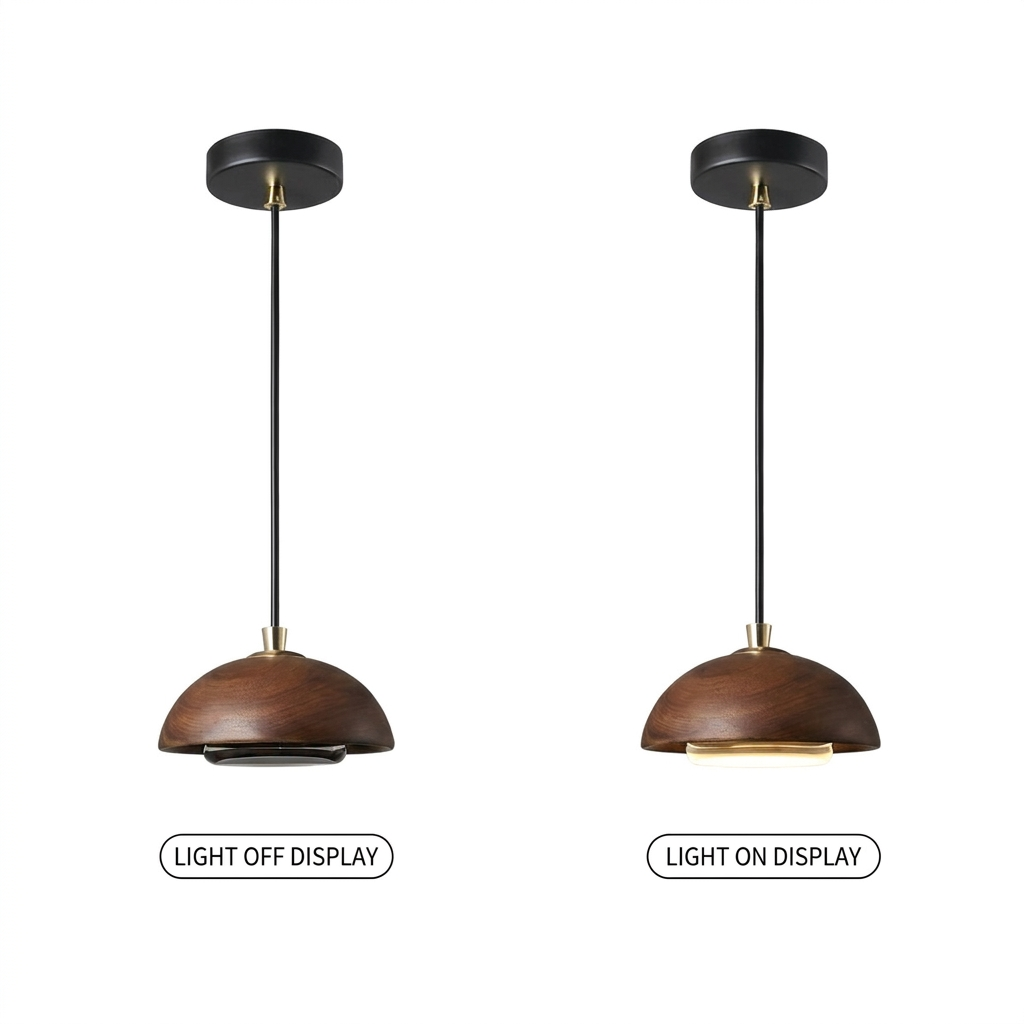 NordicWood | Elegant Simple LED Pendant Lamp for Kitchen and Dining