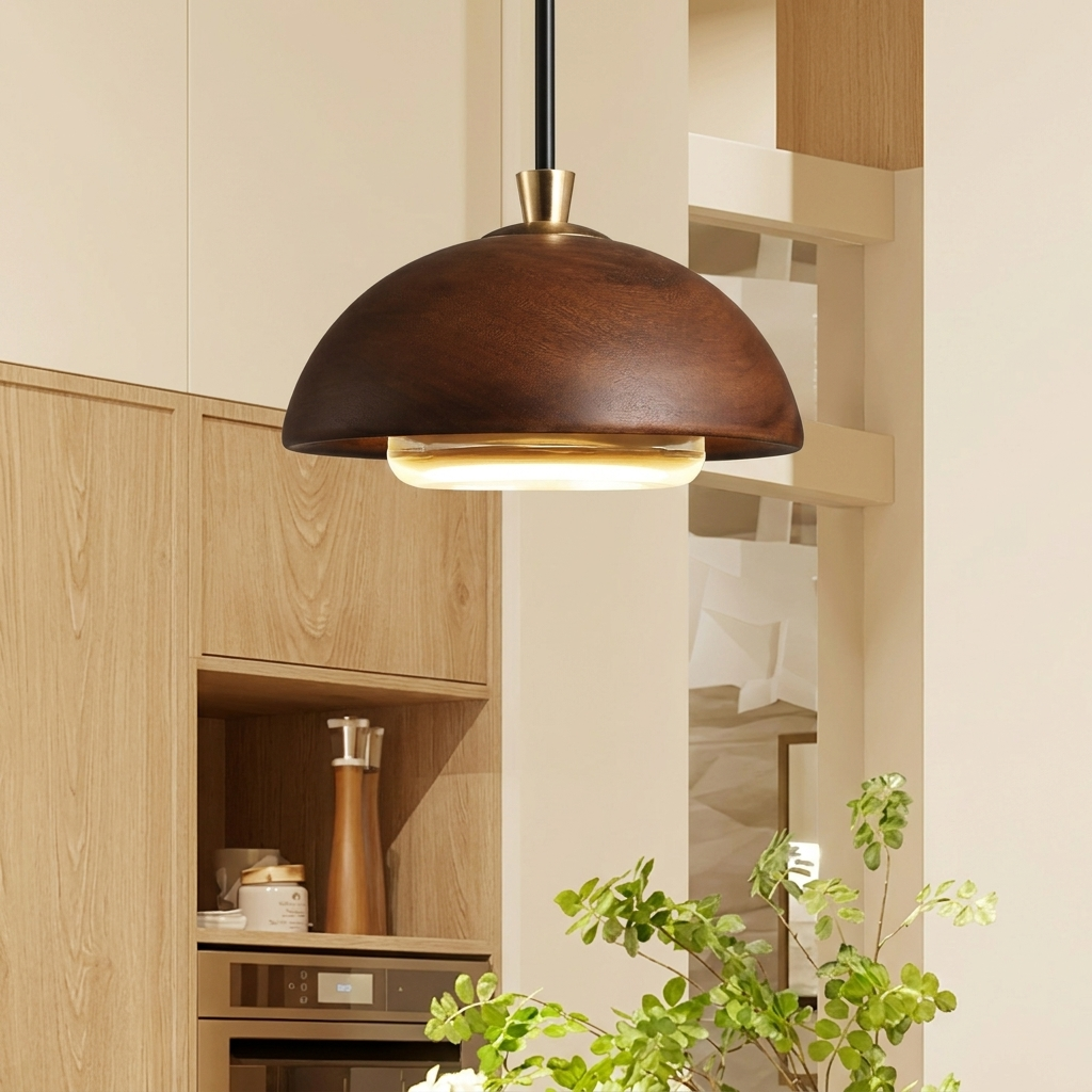 NordicWood | Elegant Simple LED Pendant Lamp for Kitchen and Dining