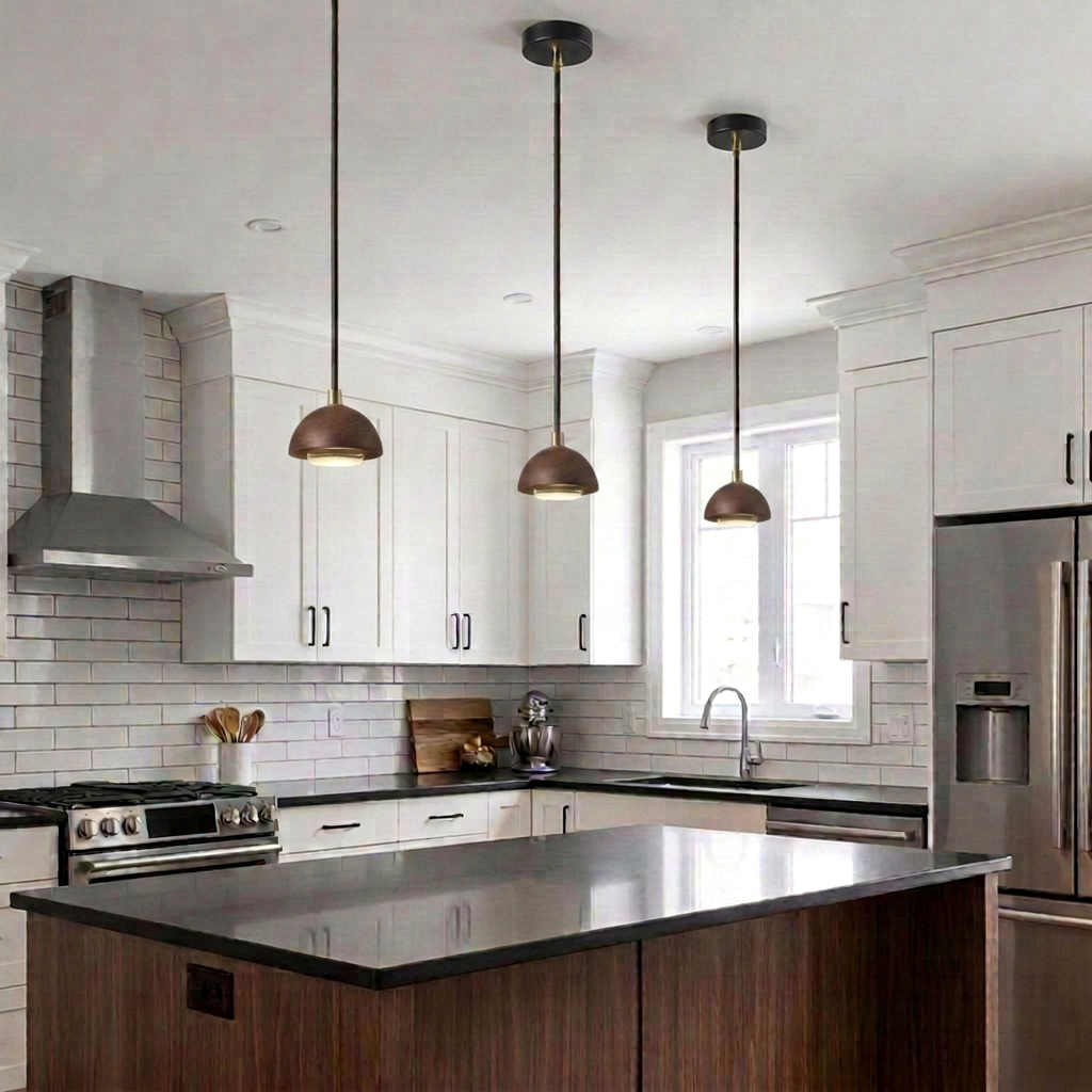 NordicWood | Elegant Simple LED Pendant Lamp for Kitchen and Dining