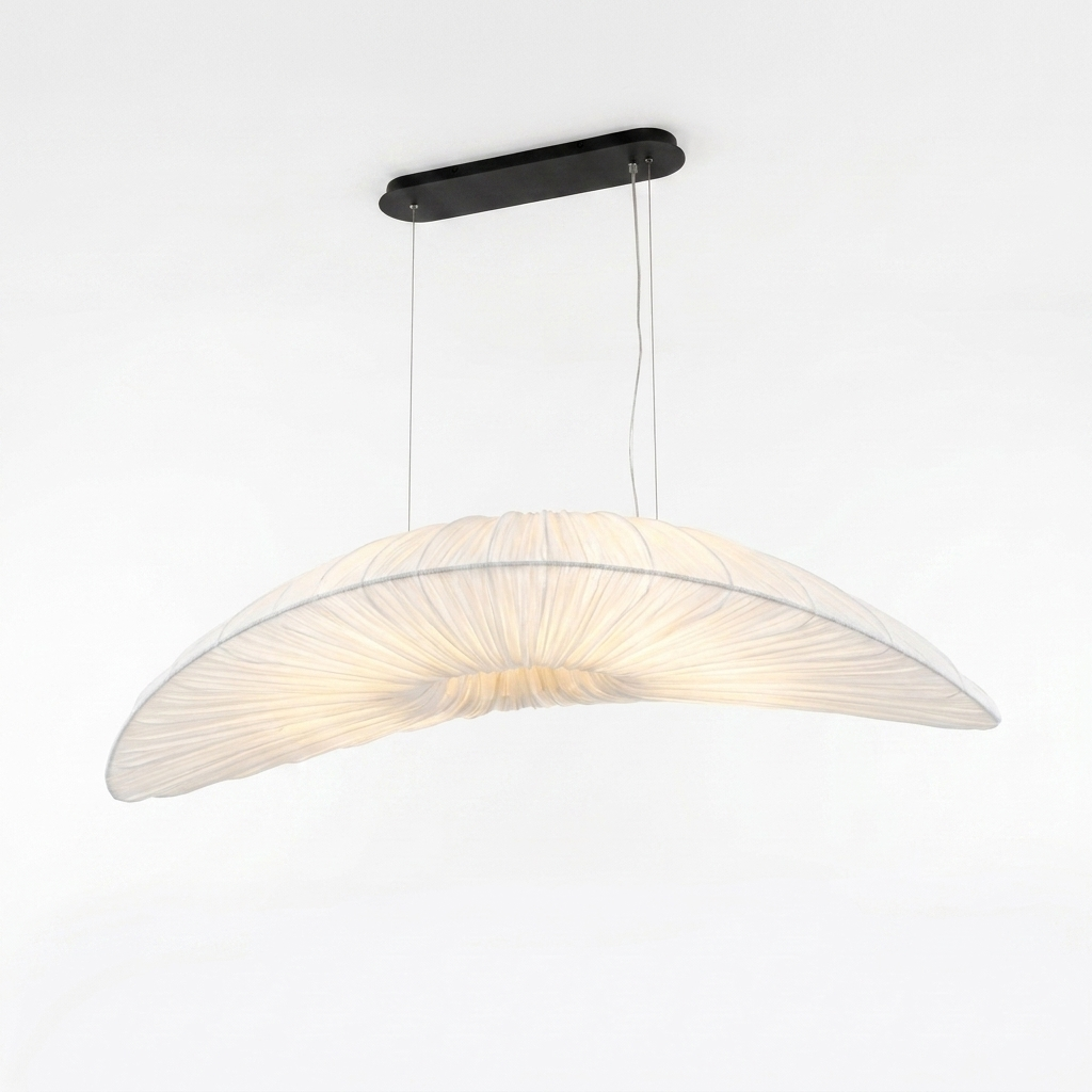 NordicWeave | Elegant Modern Fabric Dining Room Chandelier Light