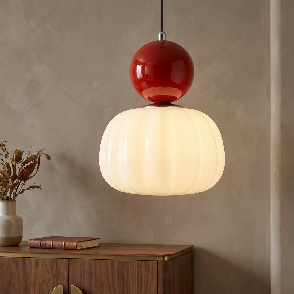 ArtDecoGlow | Elegant Vintage Glass Pendant Light Ceiling Fixture