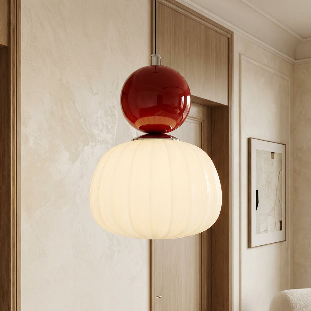 ArtDecoGlow | Elegant Vintage Glass Pendant Light Ceiling Fixture