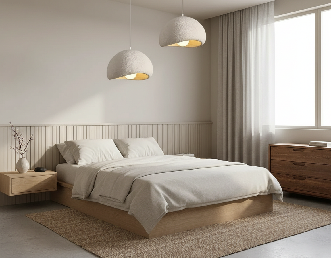 WabiSabiGlow | Elegant Organic LED Kitchen Pendant Lighting Fixture