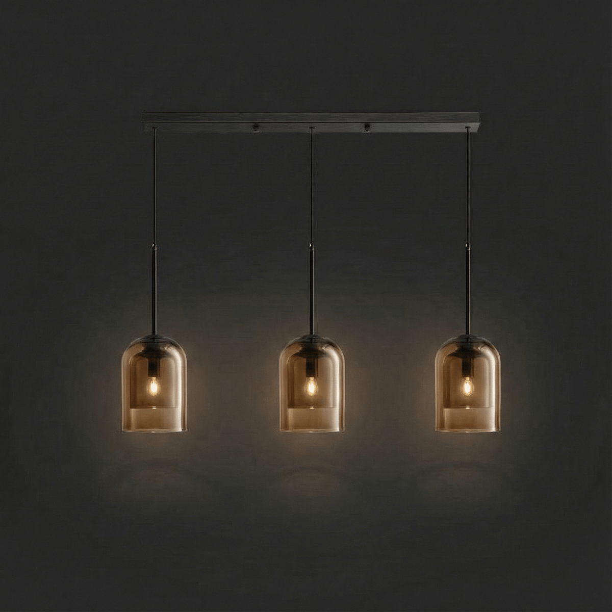 Modern Glass Pendant Light for Kitchen, Bedside & Commercial Spaces | Lunaris - Kelvinum