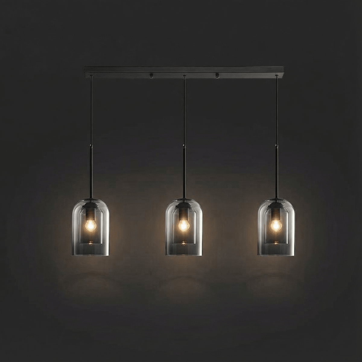 Modern Glass Pendant Light for Kitchen, Bedside & Commercial Spaces | Lunaris - Kelvinum