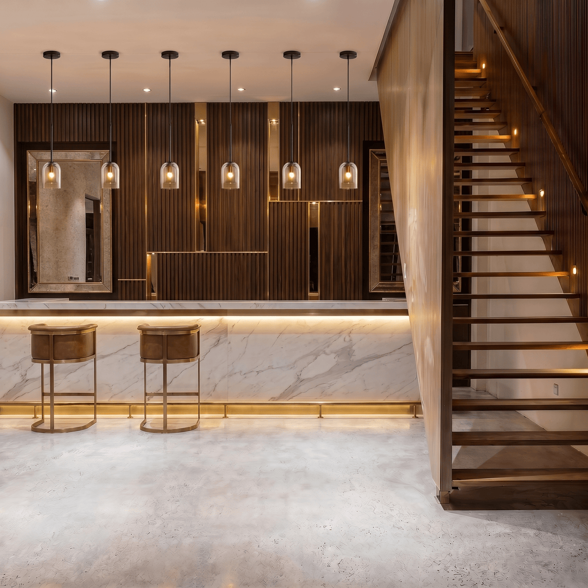 Modern Glass Pendant Light for Kitchen, Bedside & Commercial Spaces | Lunaris - Kelvinum