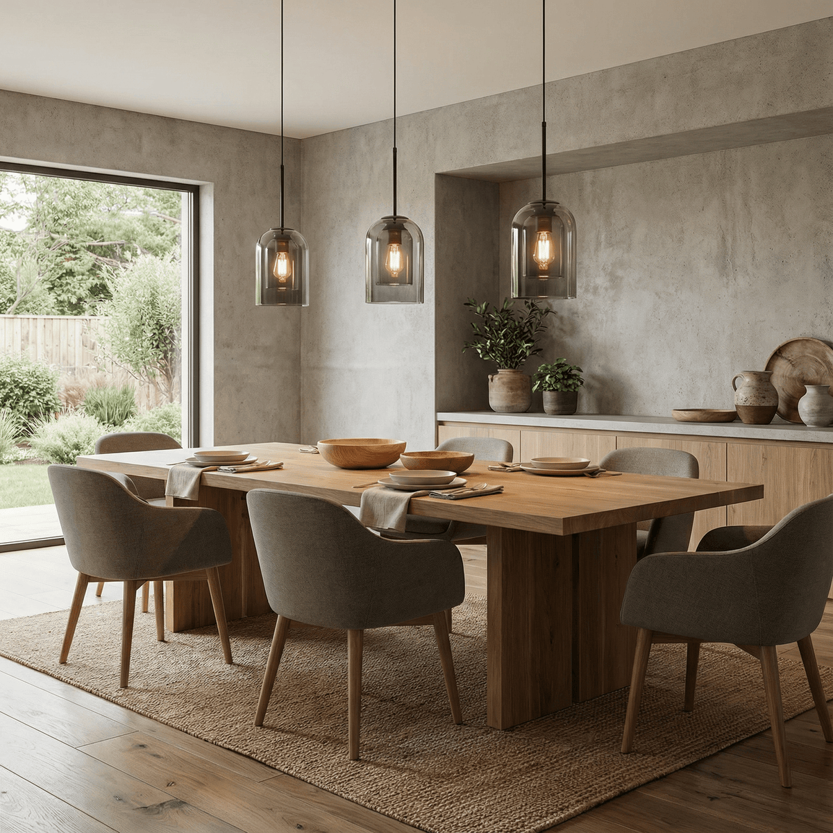 Modern Glass Pendant Light for Kitchen, Bedside & Commercial Spaces | Lunaris - Kelvinum