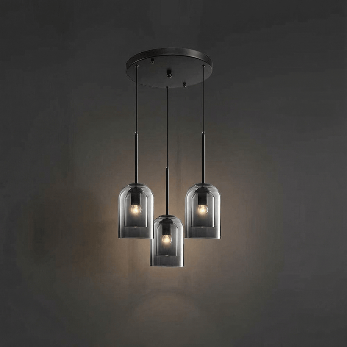 Modern Glass Pendant Light for Kitchen, Bedside & Commercial Spaces | Lunaris - Kelvinum