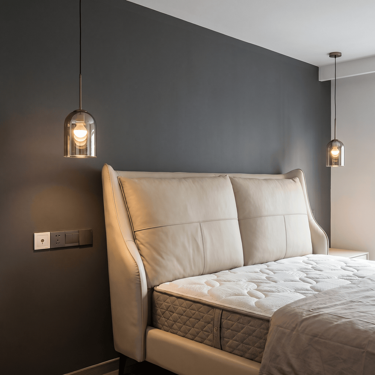 Modern Glass Pendant Light for Kitchen, Bedside & Commercial Spaces | Lunaris - Kelvinum