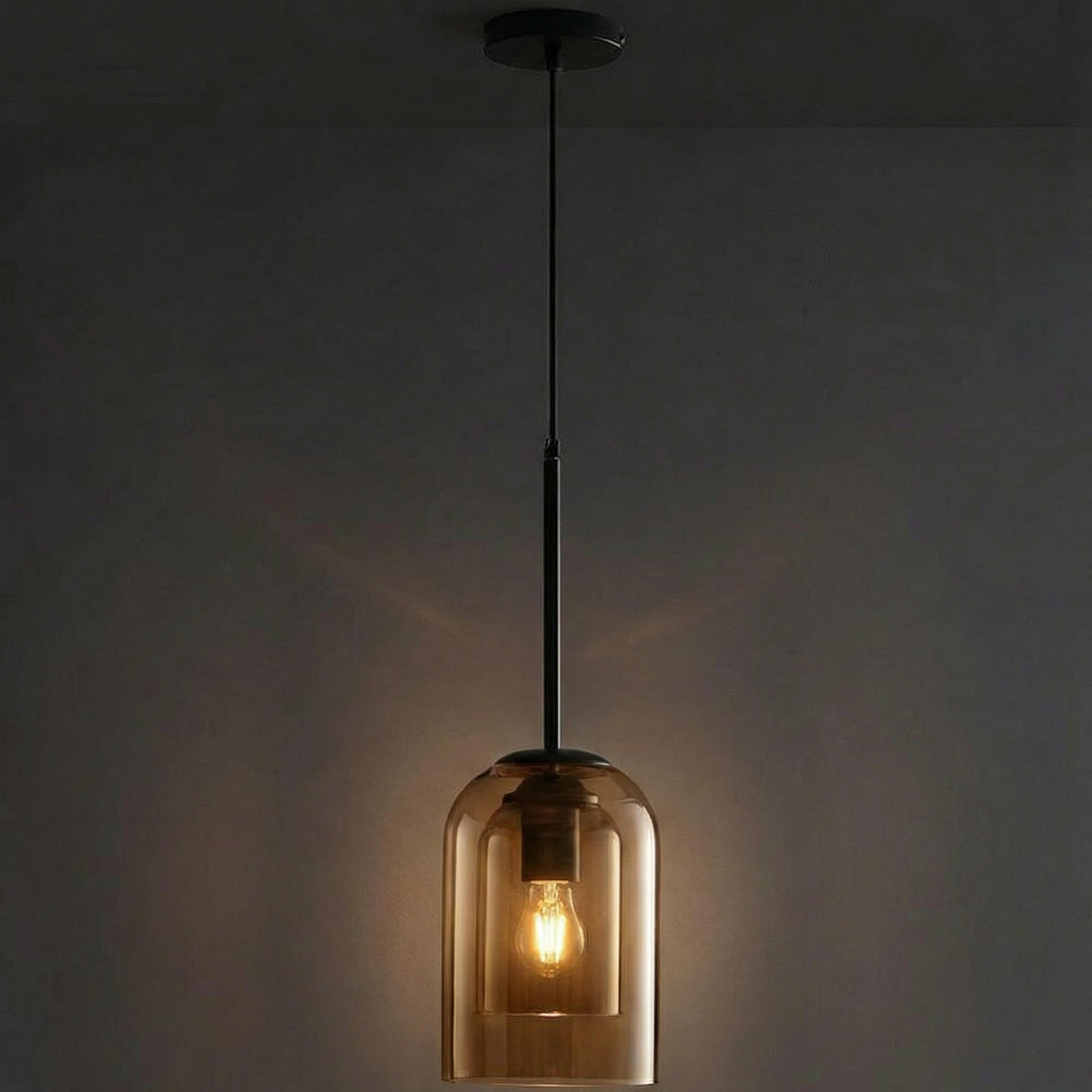Modern Glass Pendant Light for Kitchen, Bedside & Commercial Spaces | Lunaris - Kelvinum
