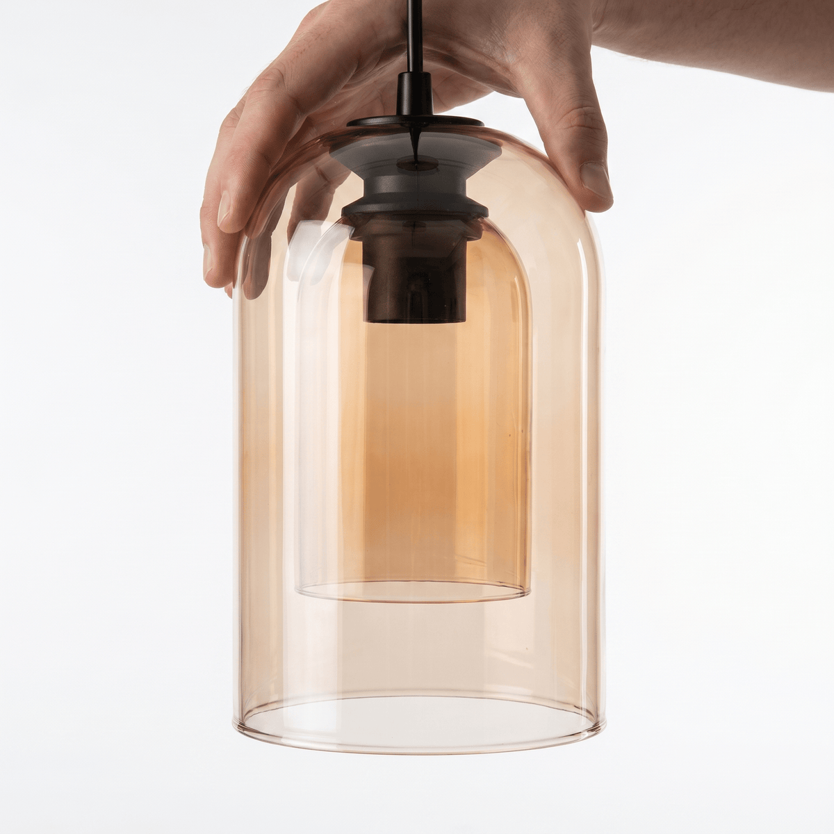 Modern Glass Pendant Light for Kitchen, Bedside & Commercial Spaces | Lunaris - Kelvinum