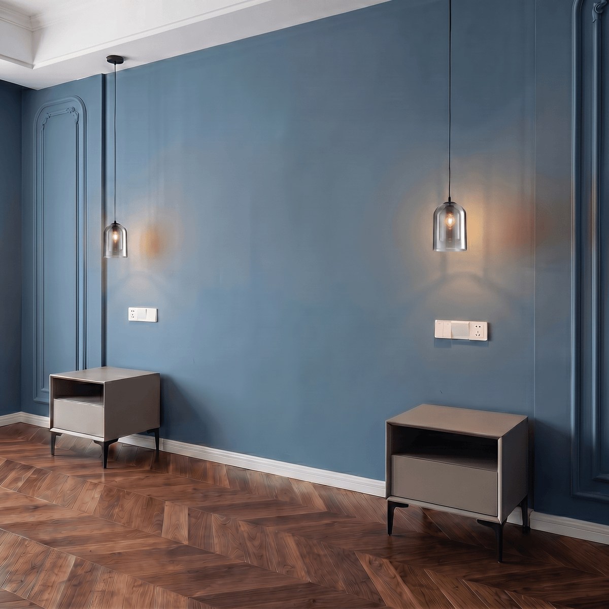 Modern Glass Pendant Light for Kitchen, Bedside & Commercial Spaces | Lunaris - Kelvinum