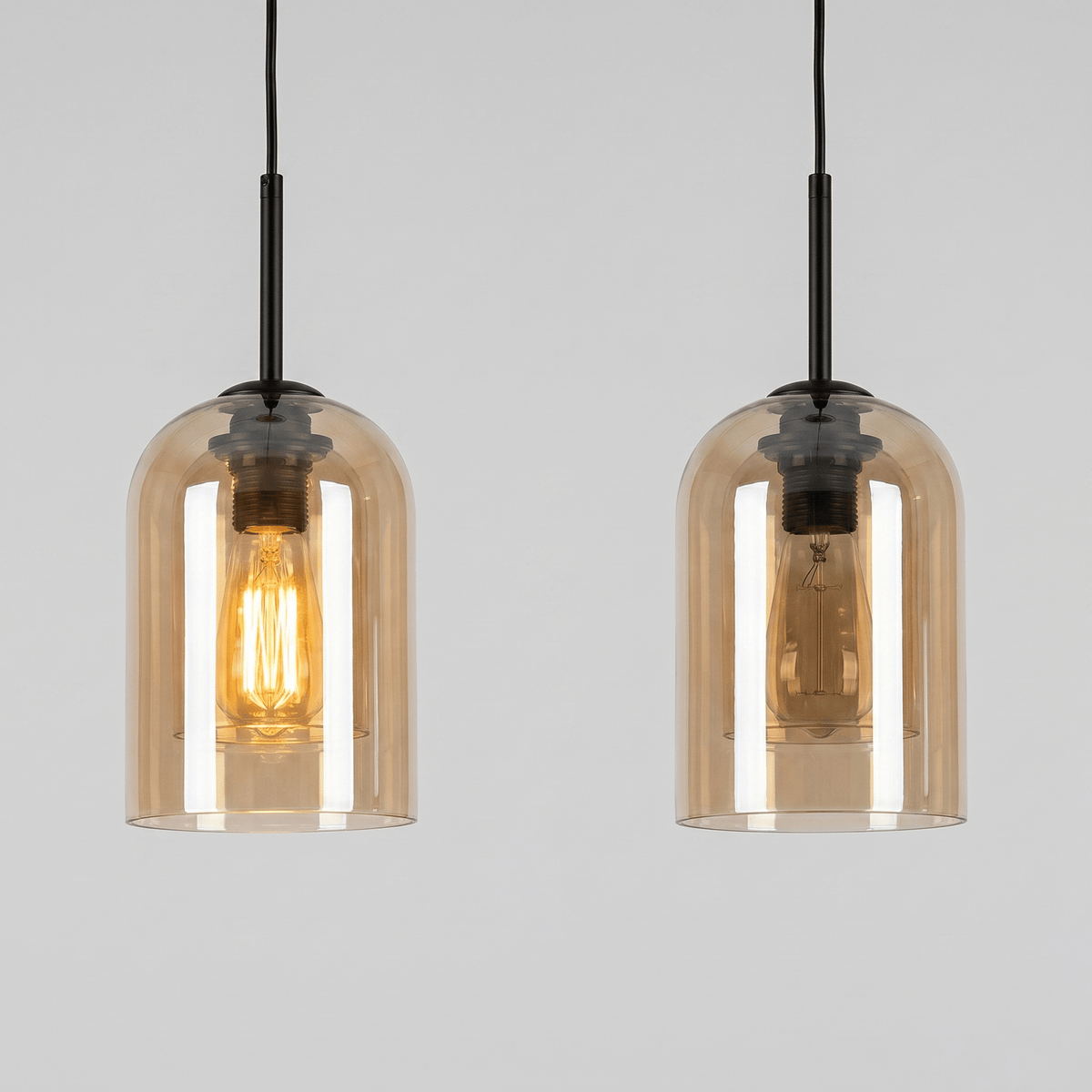 Modern Glass Pendant Light for Kitchen, Bedside & Commercial Spaces | Lunaris - Kelvinum