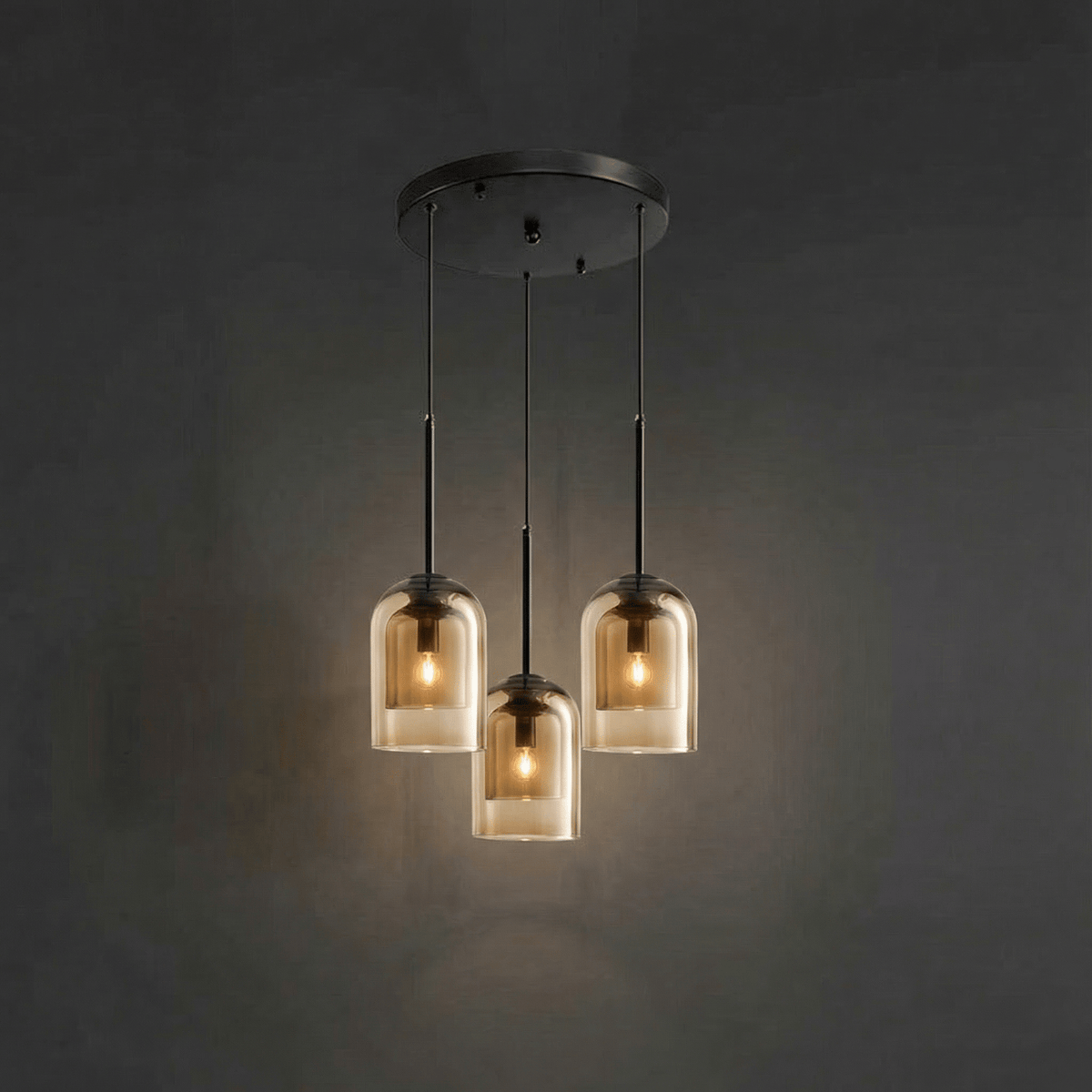 Modern Glass Pendant Light for Kitchen, Bedside & Commercial Spaces | Lunaris - Kelvinum