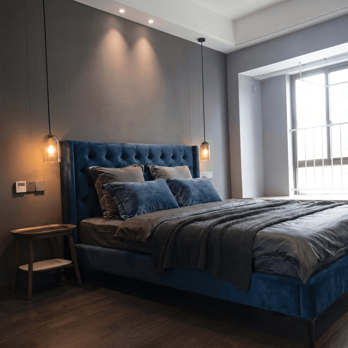 Modern Glass Pendant Light for Kitchen, Bedside & Commercial Spaces | Lunaris - Kelvinum