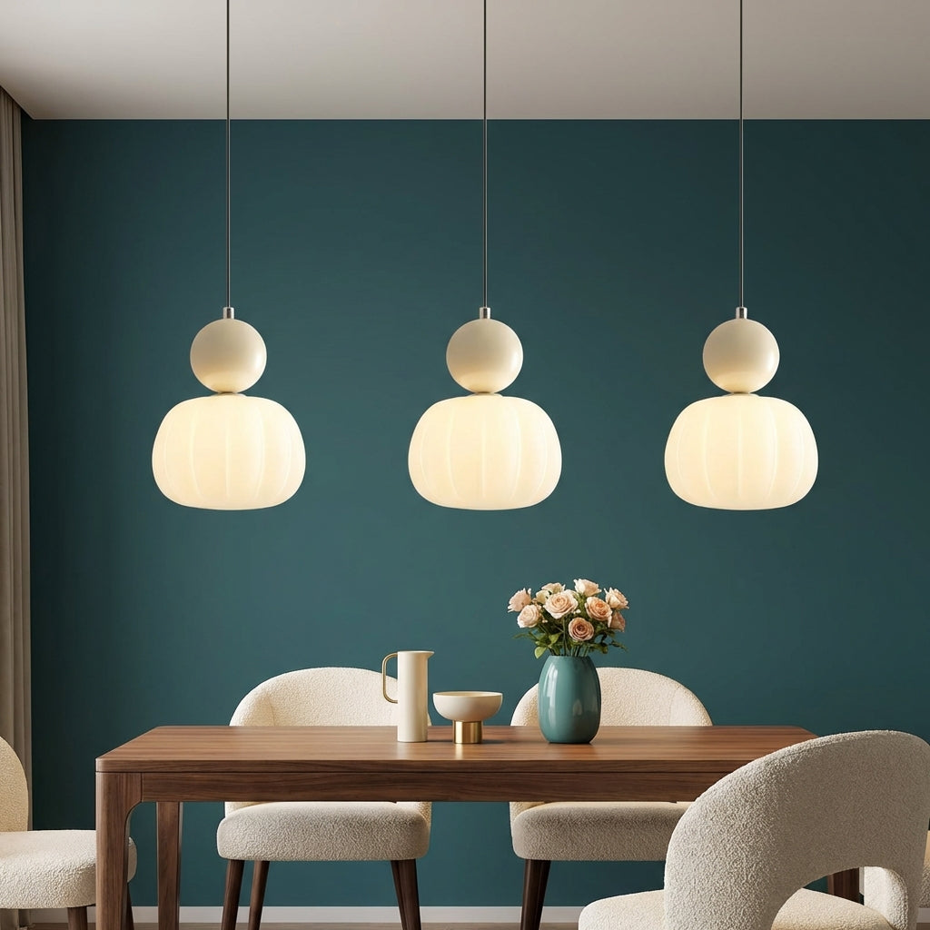 ArtDecoGlow | Elegant Vintage Glass Pendant Light Ceiling Fixture