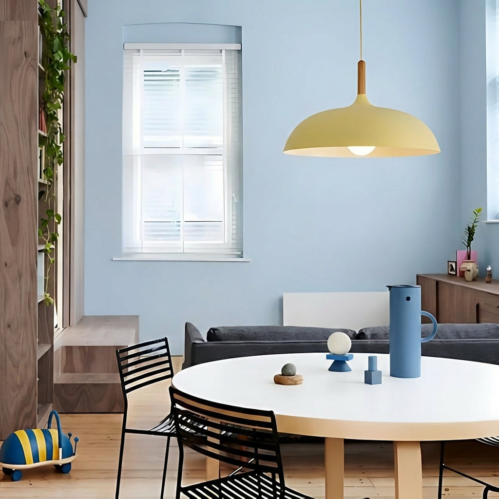 HaftLight | Elegant Minimalist Wood and Iron Kitchen Pendant Lighting