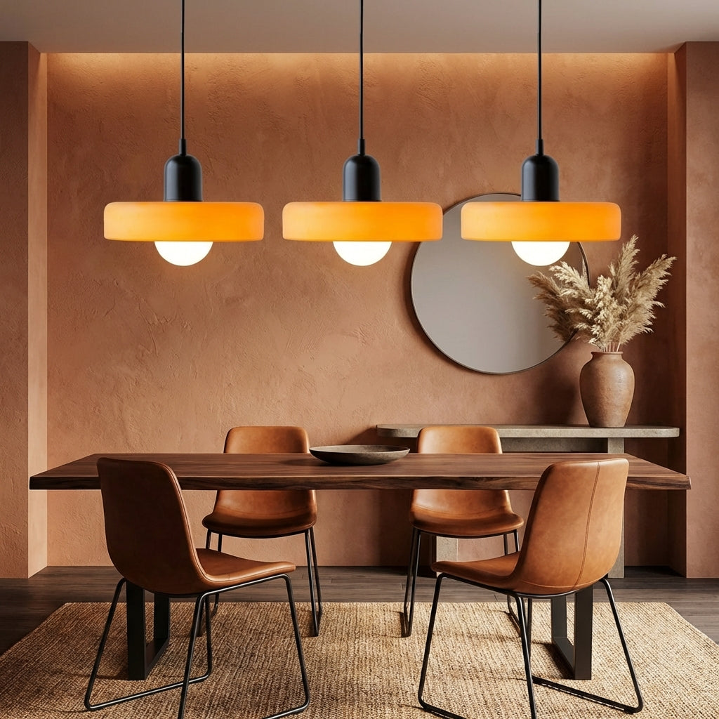 Lumosphere | Stylish Modern 3-Head Colored Glass Pendant Light