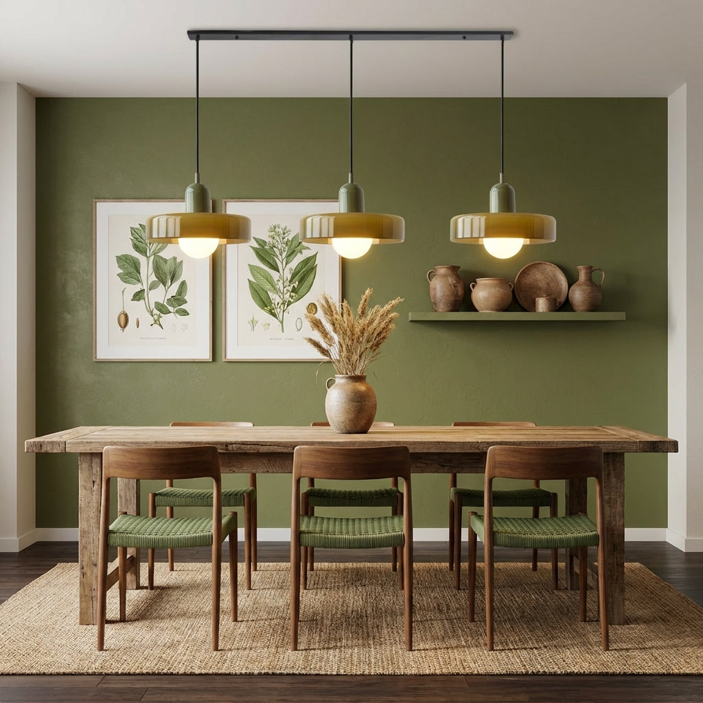 Lumosphere | Stylish Modern 3-Head Colored Glass Pendant Light