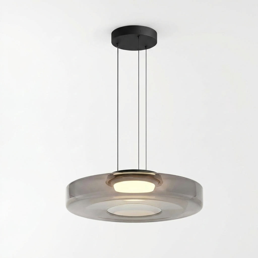Luminara | Dynamic Amber Glass Kitchen Pendant Lighting Fixture