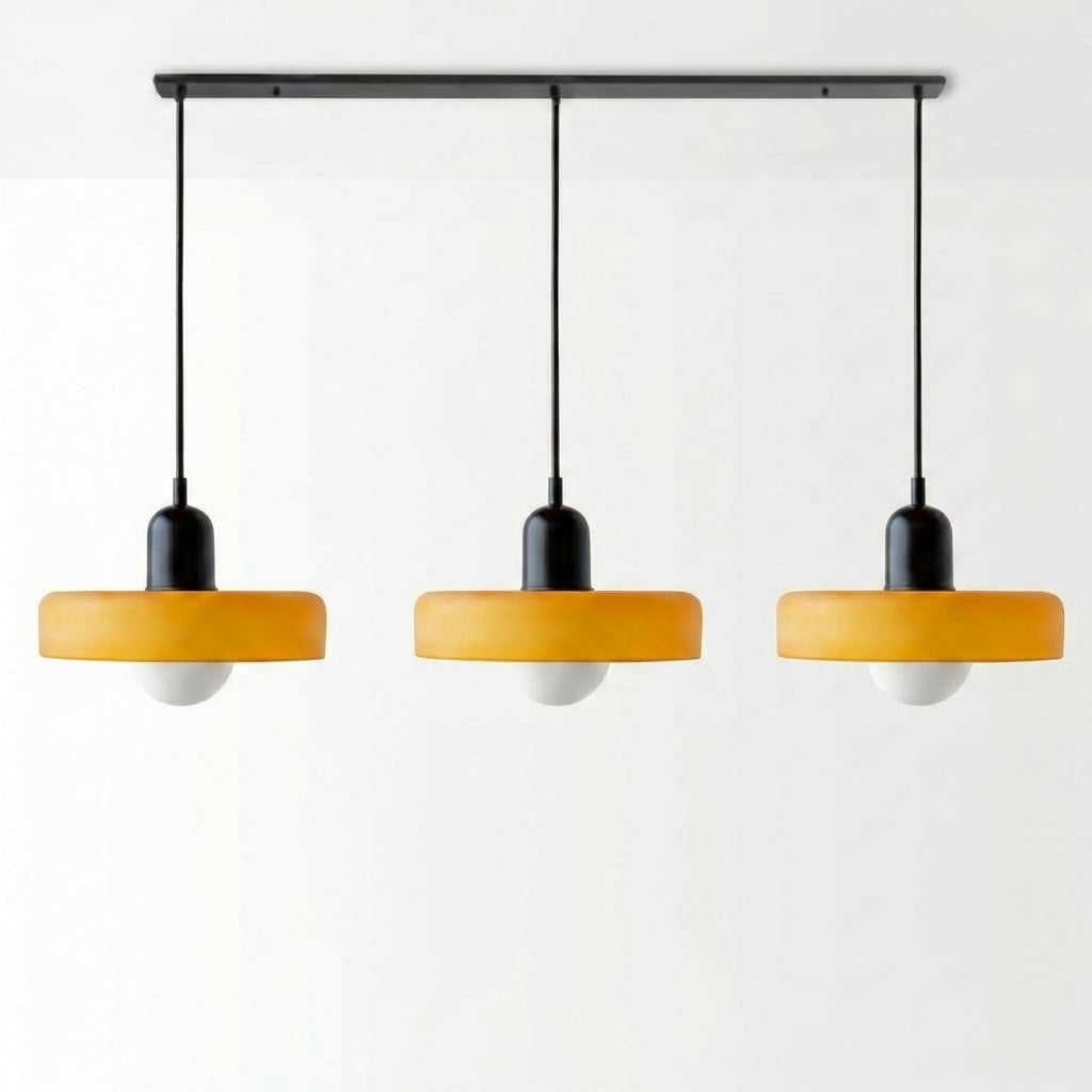 Lumosphere | Stylish Modern 3-Head Colored Glass Pendant Light